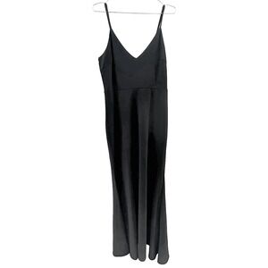 LULUS Melora‎ V-neck Sleeveless Maxi Dress / Floor Length Gown • Large • black
